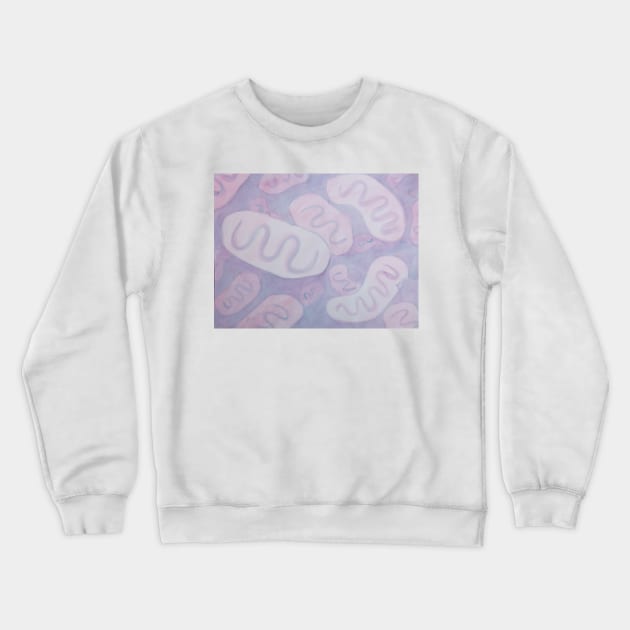 Purple mitochondria Crewneck Sweatshirt by San Mould Art